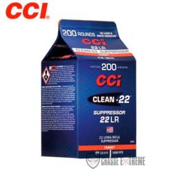 200 Munitions CCI Clean-22 Cal 22 Lr 45Gr RN