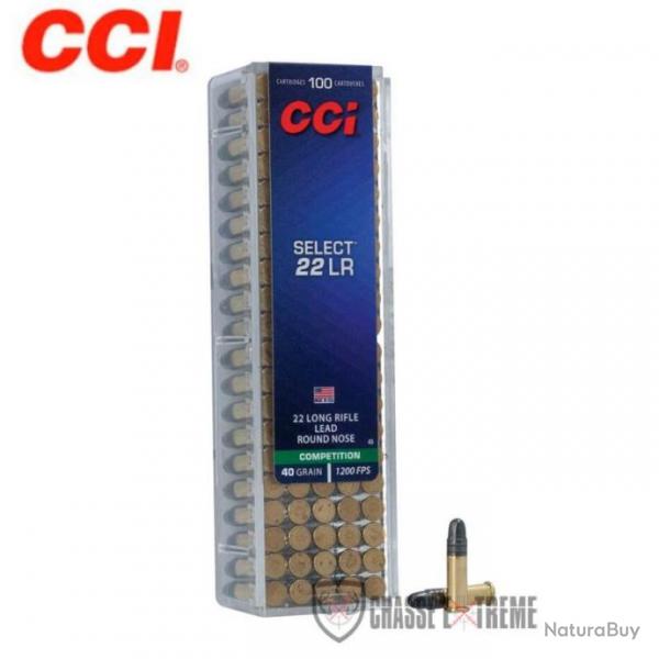 100 Munitions CCI Select Cal 22Lr 40Gr Lrn
