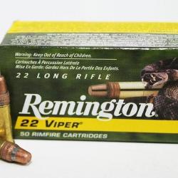 500 Munitions Remington 22 lr cuivrée VIPER HV 36 grains 