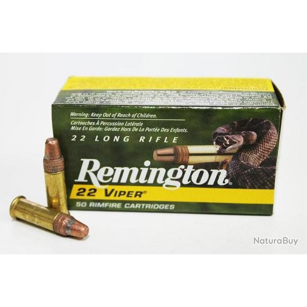 500 Munitions Remington 22 lr cuivre VIPER HV 36 grains 