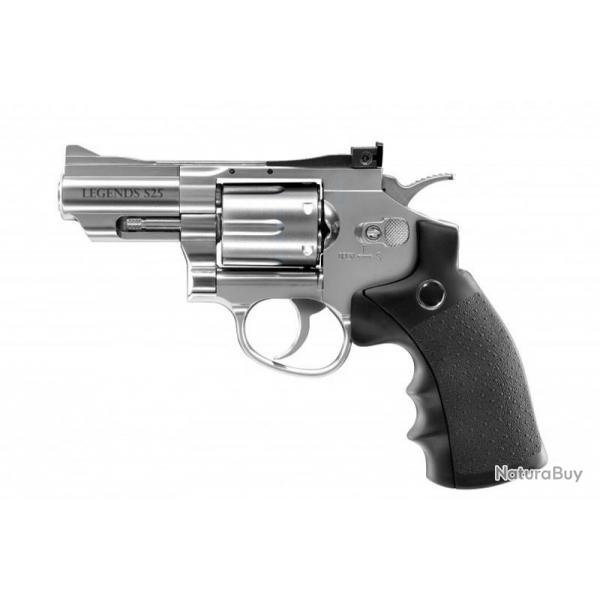 Revolver S25 Legends Silver CO2 plombs et billes d'acier 4.5mm Umarex