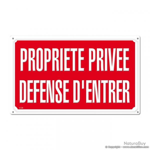 PROPRIETE PRIVEE DEFENSE DENTRER, Akilux (lot de 10)