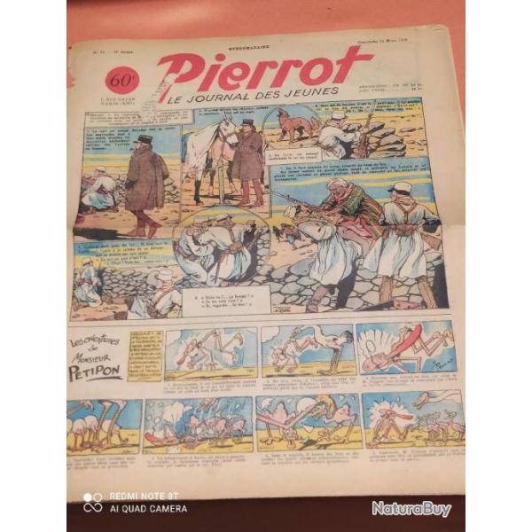 PIERROT LE JOURNAL DES JEUNES 31 MARS 1940