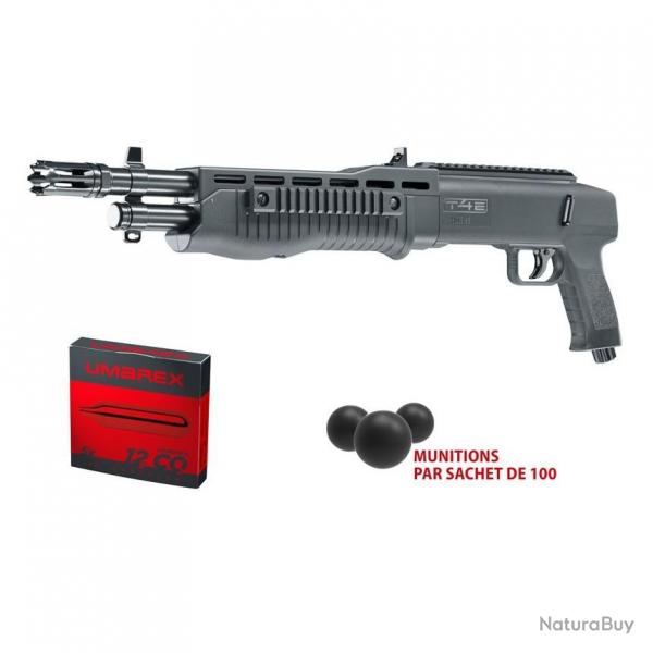 Pack prt  tirer T4E HDB 68 cal 68 - 16J (100 billes, 5 cartouches CO2)