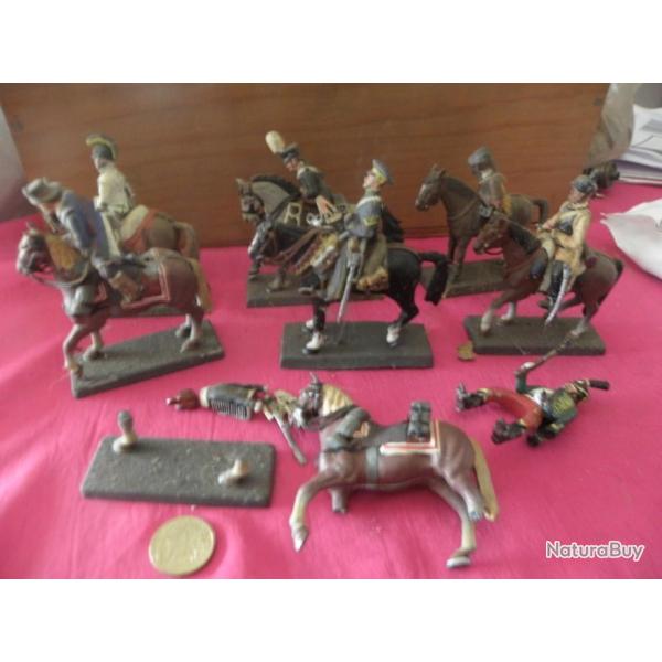 7 vintage chevaliers  cheval DEA by cassandra en plomb