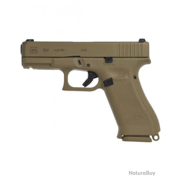 Pistolet GLOCK 19 X GEN5 COYOTE CAL 9X19