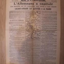 "Le Journal "  12 novembre 1918 - Armistice - Guerre 1914/1918 - Première guerre mondiale