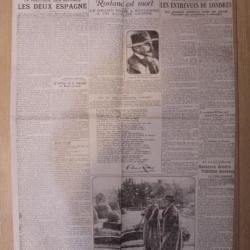"Le Journal "  3 décembre 1918 - Première guerre mondiale