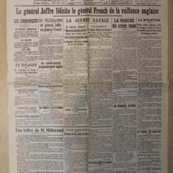 Une Le petit Journal - 29 aout 1914 - Première Guerre Mondiale