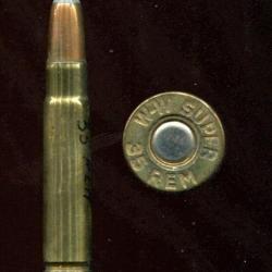 .35 Remington - fabrication Winchester WW SUPER - balle cuivre pointe plomb