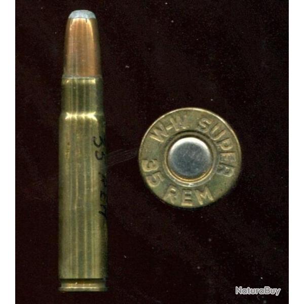 .35 Remington - fabrication Winchester WW SUPER - balle cuivre pointe plomb