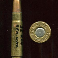 .35 Remington - fabrication REM-UMC - balle cuivre pointe creuse