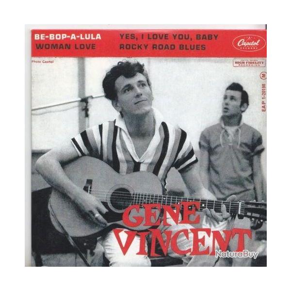 GENE VINCENT - rdition cd 4 titres (be bop a lula / yes, i love you baby / woman love / rocky road