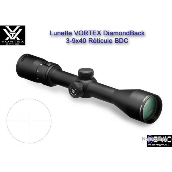 Lunette VORTEX DiamondBack 3-9x40 - Rticule Dead-Hold BDC
