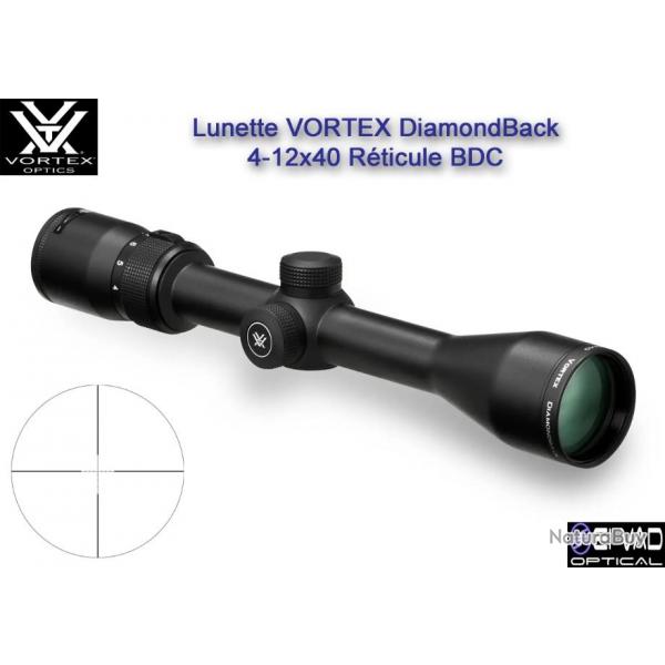 Lunette VORTEX DiamondBack 4-12x40 - Rticule Dead-Hold BDC