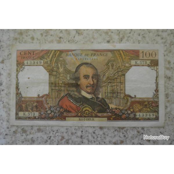 france - billet  100 francs CORNEILLE