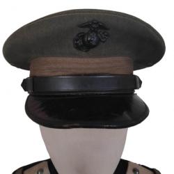 Casquette d'officier USMC coiffe verte ORIGINAL WW2