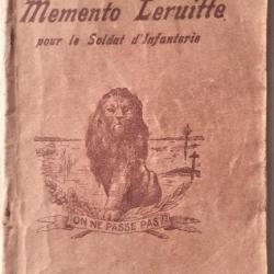 BE67110a Memmento Leruite pour le soldat d'infanterie, 1925