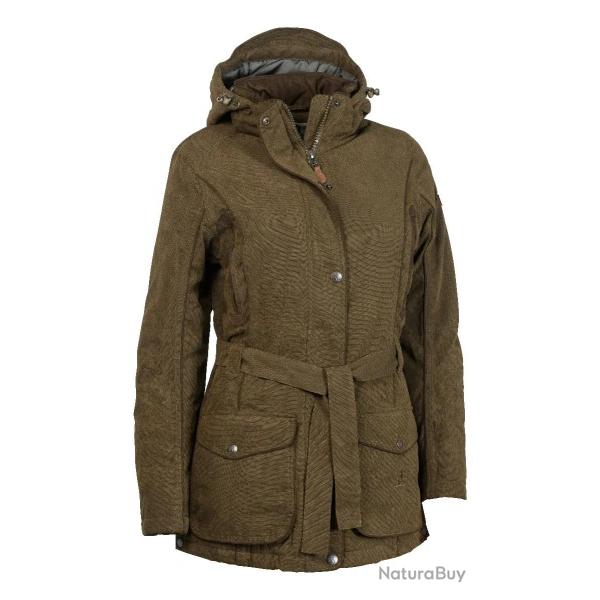 Veste de Chasse Femme Percussion Rambouillet Kaki