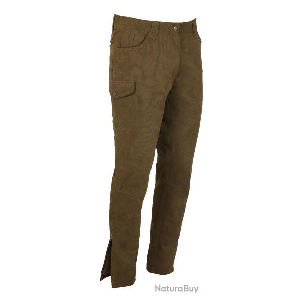 Pantalon de Chasse Femme Percussion Rambouillet Kaki