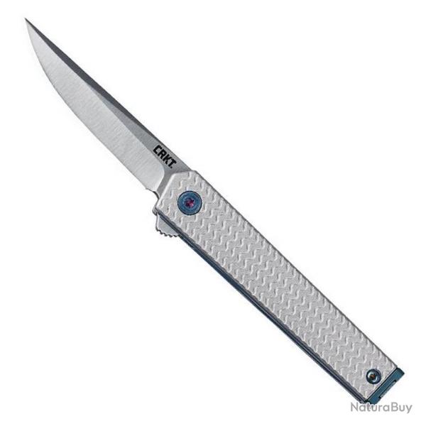 Couteau CRKT CEO Microflipper (12C27 / alu gris) [CRKT]
