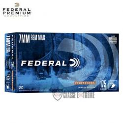 20 Munitions FEDERAL Power Shok Cal 7mm Rem 175Gr Jacketed Soft Point