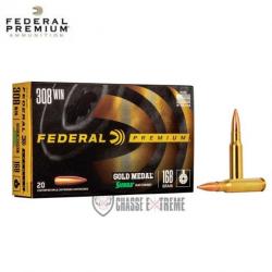 20 Munitions FEDERAL Gold Medal Cal 308 Win 168Gr Sierra MatchKing BTHP