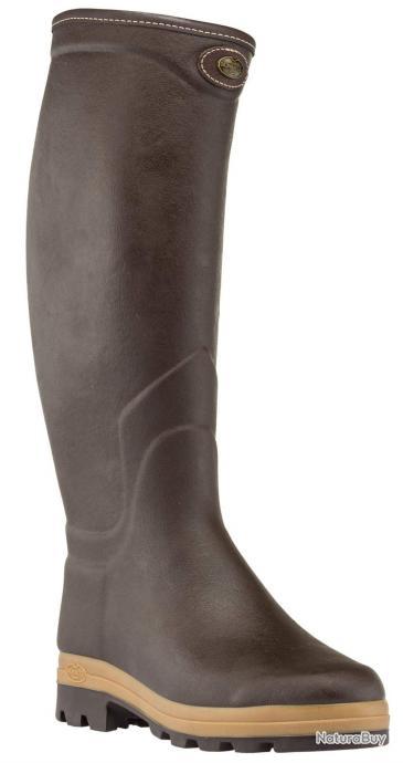 Bottes Saint Hubert H ritage Le Chameau cuir marron fonc 40