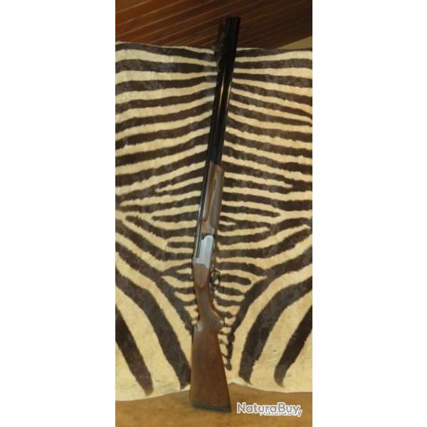 Fusil superpos FRANCHI Feeling acier cal.12/76 canons 76cm 3 chokes, jecteurs, mallette