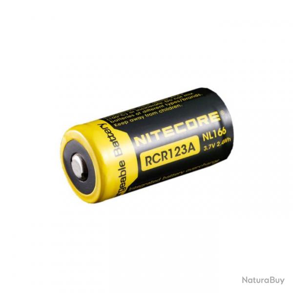Batterie rechargeable RCR123A NL166 16340 (CR123A) 650 mAh
