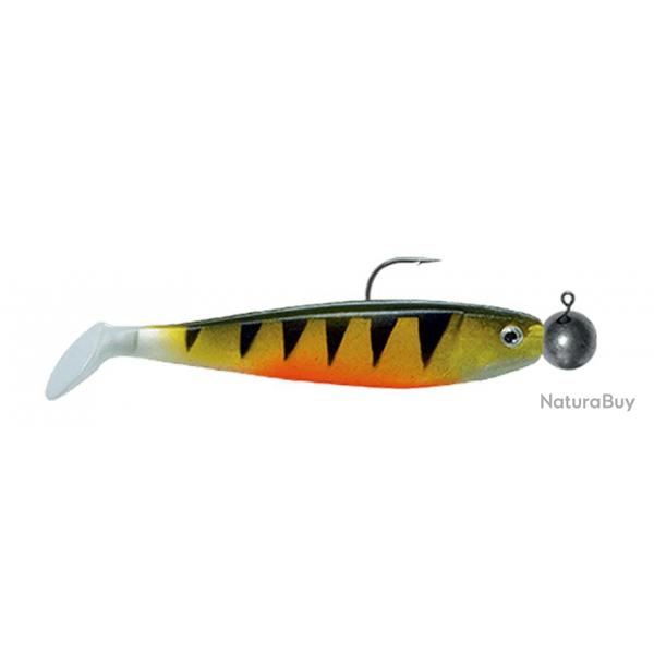 Leurre Delalande Shad Gt 11Cm Vrac + Tete Plombee 10G GOLD PERCH