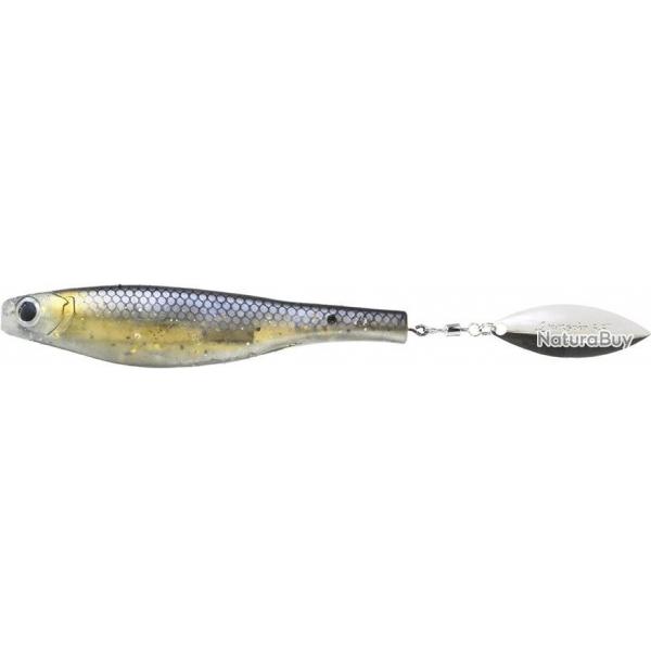 Leurre Souple Hyperlastics Dartspin Pro Football Jig 4 14G BLACK SHINER SILVER