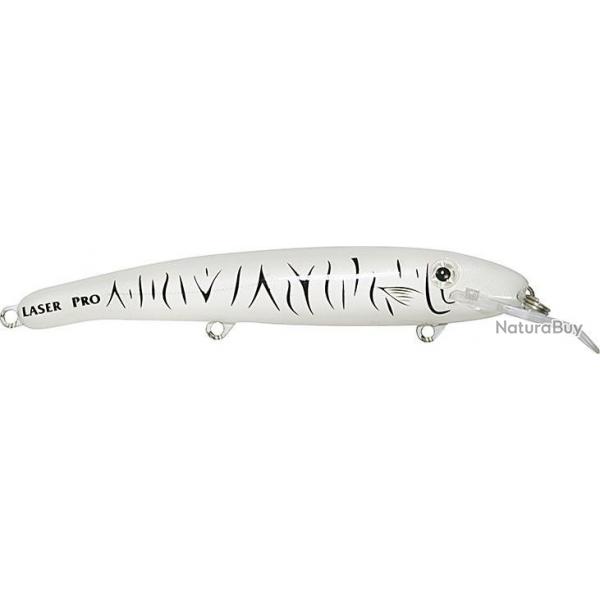 Leurre Halco Laser Pro 160 WHITE TIGER