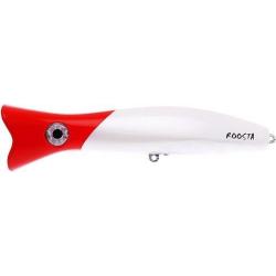 Leurre Halco Roosta Pop 105 WHITE RED HEAD