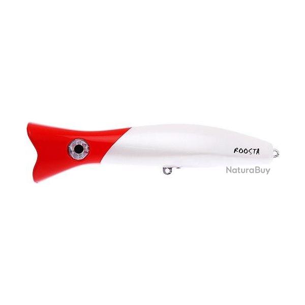 Leurre Halco Roosta Pop 105 WHITE RED HEAD