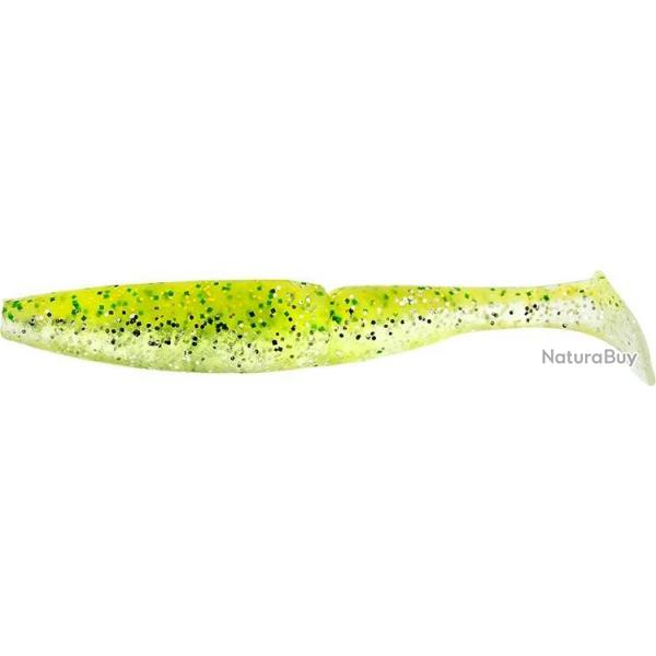 Leurre Souple Sawamura One Up Shad 3 YELLOW CHART GLITTER