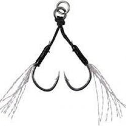 Assist Hook Duo Drag Metal Assist Hook Dc-Wc Double Clear Tinsel N°8