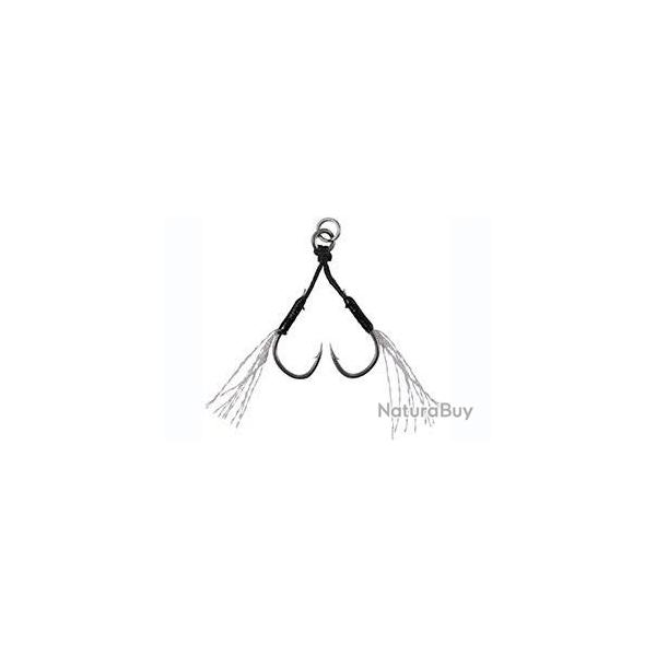 Assist Hook Duo Drag Metal Assist Hook Dc-Wc Double Clear Tinsel N8