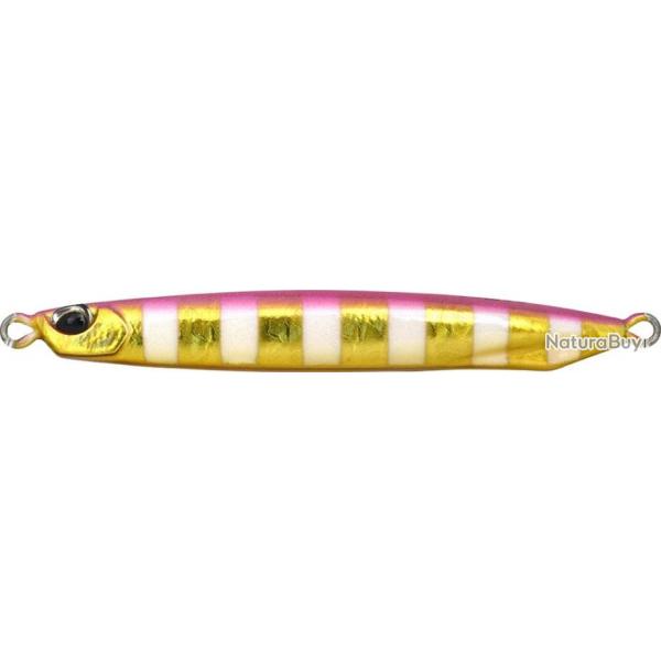 Jig Duo Drag Metal Cast Super Slim 20G PINK GOLD ZEBRA GLOW