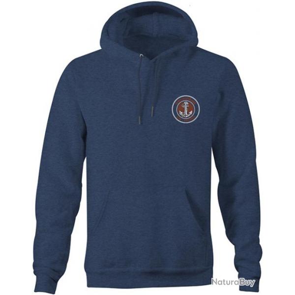 Sweat A Capuche Grundens Displacement Hoodie Navy Heather