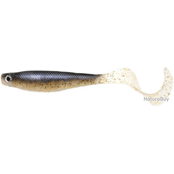 Leurre Souple Hyperlastics Curlyminn 6'' Pro Swimbait BLACK SHINER