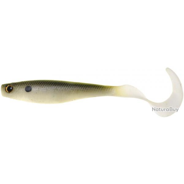 Leurre Souple Hyperlastics Curlyminn 6'' Pro Swimbait SEE THROUGH GREENBACK