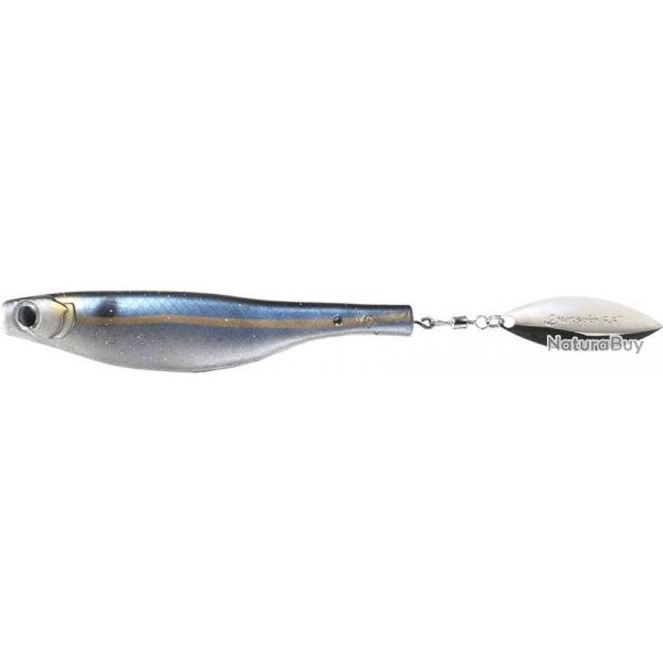 Leurre Souple Hyperlastics Dartspin Pro Weedless 7 BLUE BACK - SILVER