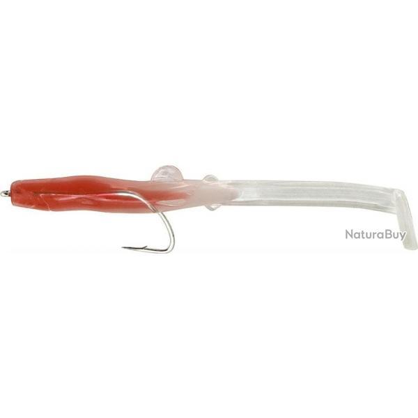 Leurre Souple Nikko Kasei Flextail - 8,5Cm GLOW RED CLEAR