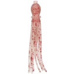 Leurre Souple Nikko Kasei Octopus 3.5 UV WHITE RED GLITTER