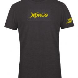 T Shirt Ultimate Fishing Xorus Gris Anthracite Chine Et Jaune