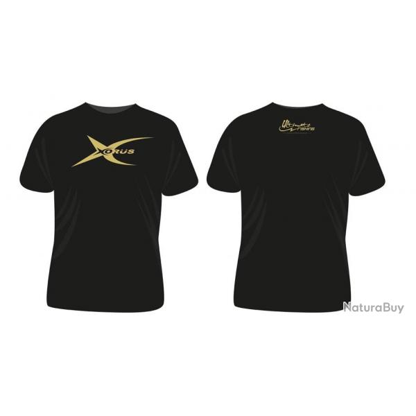 T Shirt Ultimate Fishing Xorus Noir Et Or