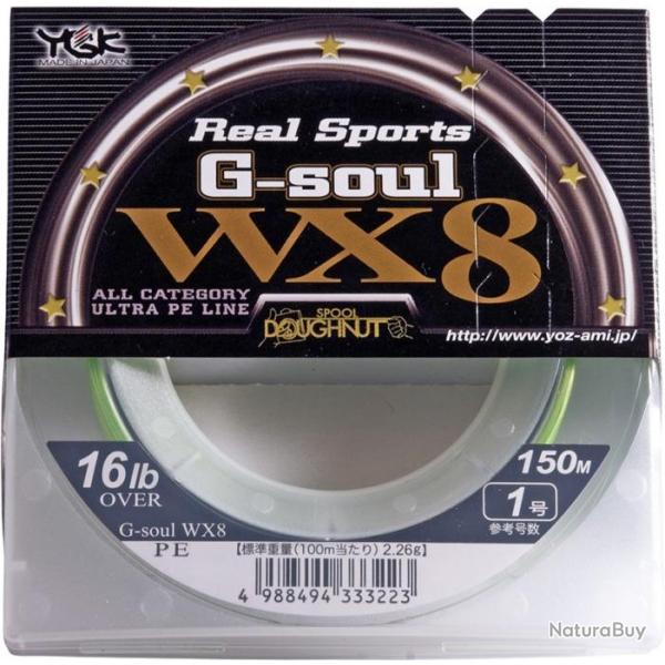 Tresse Ygk Wx8 R Sp G Soul Green D610 150M 16LBS