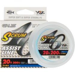 Bas De Ligne Ygk Galis Scrum 16 Assit Line 5M Blue 60LBS