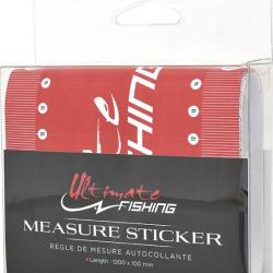 Regle De Mesure Ultimate Fishing Measure Sticker Uf - Rouge/Noir